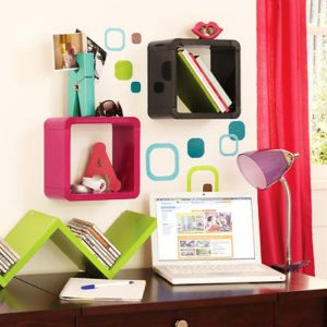 Your Zone Don't Box Me In Decorative Hanging Shelf for Kids